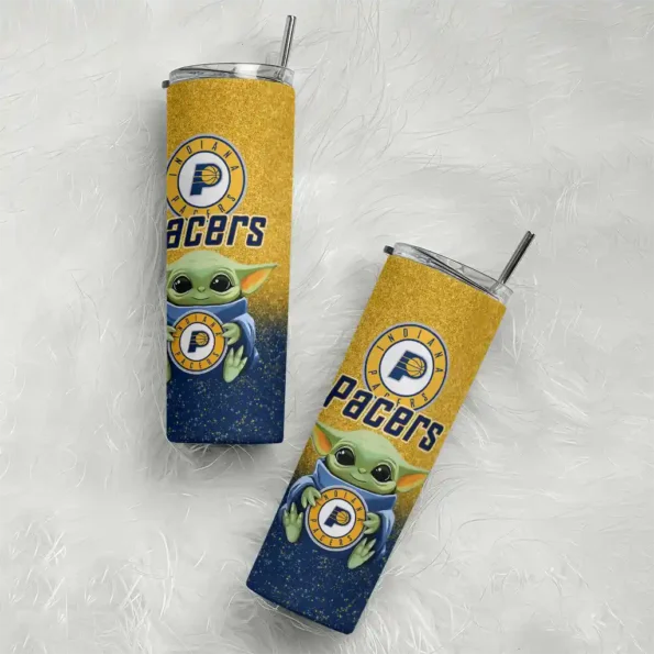 indiana pacers yoda smile blue skinny tumbler top rated.webp