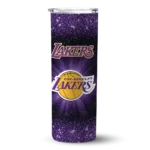 los angeles lakers radiant glitter purple skinny tumbler best selling 1.webp