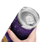 los angeles lakers radiant glitter purple skinny tumbler best selling 1.webp
