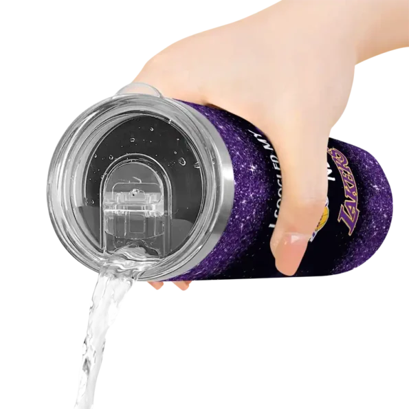 los angeles lakers radiant glitter purple skinny tumbler latest model.webp