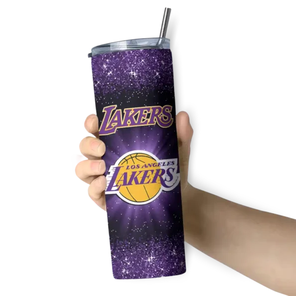 los angeles lakers radiant glitter purple skinny tumbler premium grade.webp