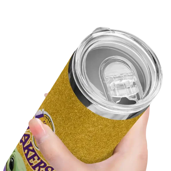 los angeles lakers yoda smile purple skinny tumbler high quality.webp