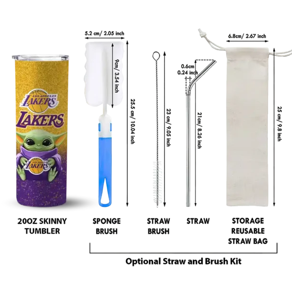 los angeles lakers yoda smile purple skinny tumbler new arrival.webp
