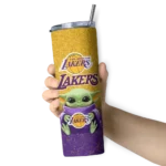 los angeles lakers yoda smile purple skinny tumbler best selling 1.webp