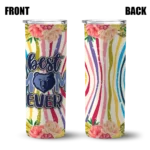 memphis grizzlies flower cluster skinny tumbler best selling 1.webp