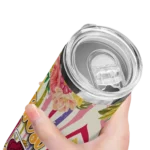 miami heat flower cluster skinny tumbler best selling 1.webp
