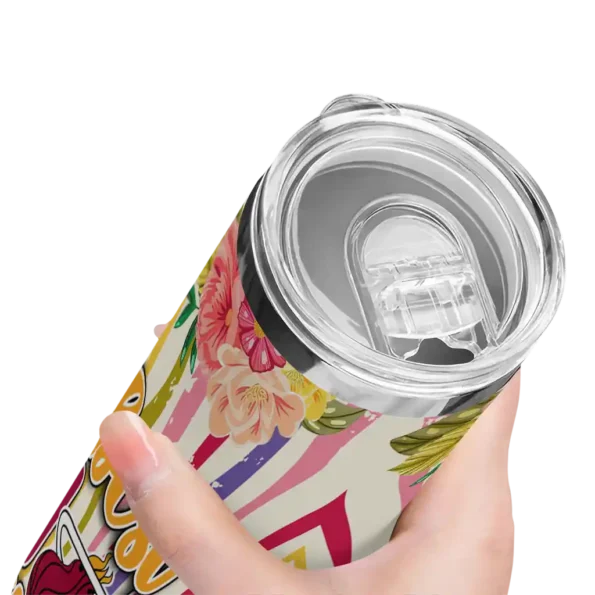 miami heat flower cluster skinny tumbler high quality.webp