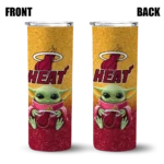 miami heat yoda smile red skinny tumbler best selling 1.webp