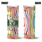 milwaukee bucks flower cluster skinny tumbler best selling 1.webp