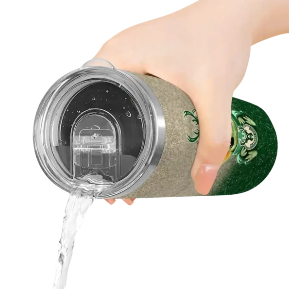 milwaukee bucks yoda smile green skinny tumbler latest model.webp