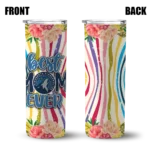 minnesota timberwolves flower cluster skinny tumbler best selling 2.webp
