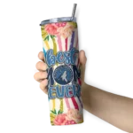 minnesota timberwolves flower cluster skinny tumbler best selling 2.webp