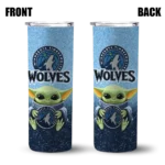 minnesota timberwolves yoda smile midnight blue skinny tumbler best selling 1.webp