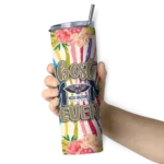 new orleans pelicans flower cluster skinny tumbler best selling 1.webp