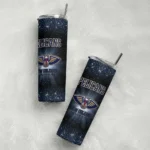 new orleans pelicans radiant glitter navy skinny tumbler best selling 1.webp