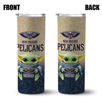 new orleans pelicans yoda smile navy skinny tumbler fashion forward 1.webp