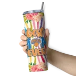 new york knicks flower cluster skinny tumbler best selling 1.webp