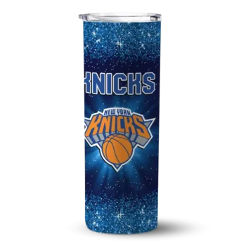 new york knicks radiant glitter blue skinny tumbler best selling 1.webp