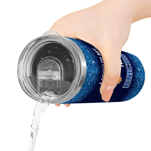 new york knicks radiant glitter blue skinny tumbler latest model.webp