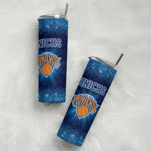new york knicks radiant glitter blue skinny tumbler top rated.webp