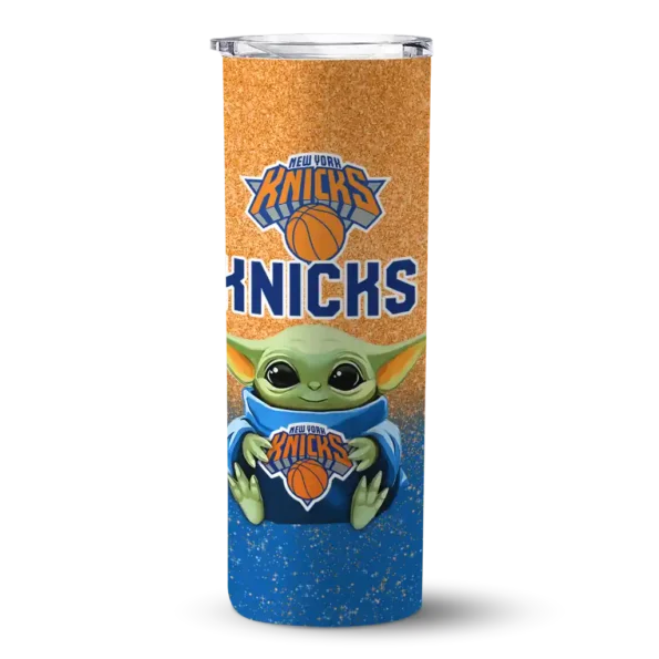 new york knicks yoda smile blue skinny tumbler best selling 1.webp