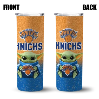 new york knicks yoda smile blue skinny tumbler fashion forward.webp