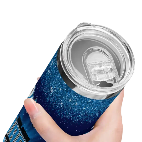 orlando magic radiant glitter blue skinny tumbler high quality.webp