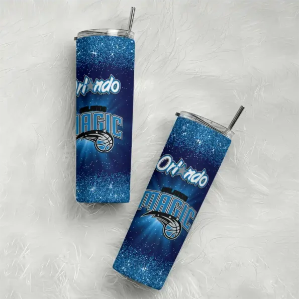 orlando magic radiant glitter blue skinny tumbler top rated.webp