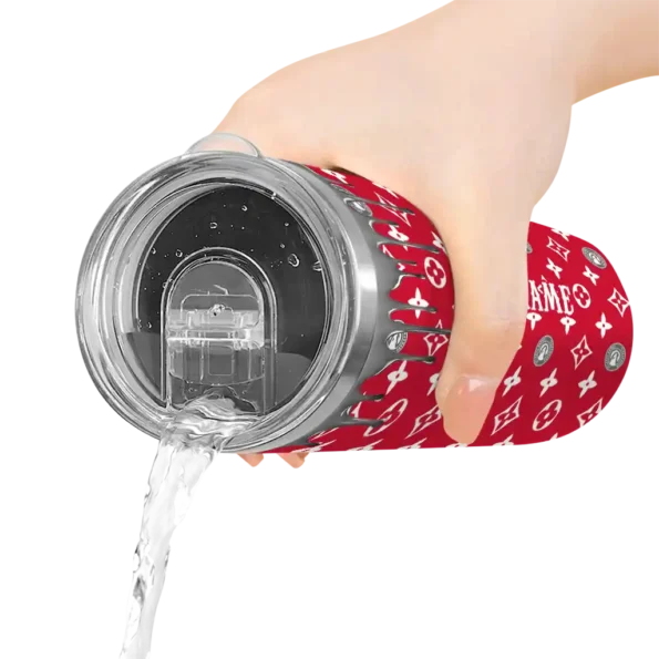 personalized atlanta hawks camo streak red skinny tumbler latest model.webp