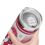 personalized atlanta hawks snoopy dog red white skinny tumbler best selling 1.webp