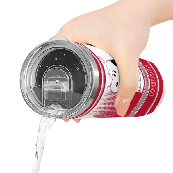 personalized atlanta hawks snoopy dog red white skinny tumbler latest model.webp