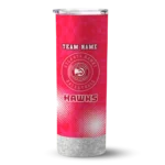 personalized atlanta hawks starburst tiles red skinny tumbler best selling 1.webp