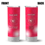 personalized atlanta hawks starburst tiles red skinny tumbler best selling 1.webp