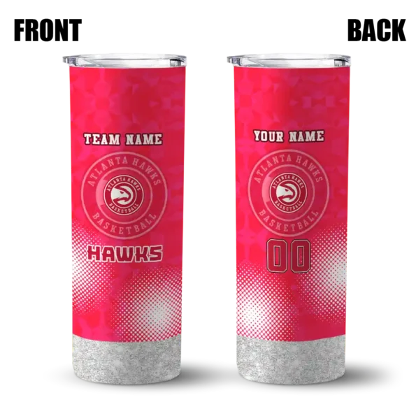 personalized atlanta hawks starburst tiles red skinny tumbler fashion forward.webp