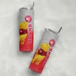 personalized atlanta hawks winnie the pooh red gray skinny tumbler best selling 1.webp