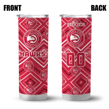 personalized atlanta hawks zipper leopard red skinny tumbler fashion forward.webp
