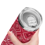 personalized atlanta hawks zipper leopard red skinny tumbler best selling 1.webp