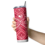 personalized atlanta hawks zipper leopard red skinny tumbler best selling 1.webp