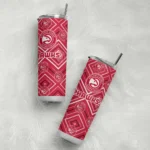 personalized atlanta hawks zipper leopard red skinny tumbler best selling 1.webp