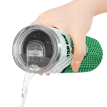 personalized boston celtics chevron stripes green skinny tumbler best selling 1.webp