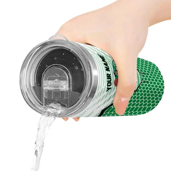 personalized boston celtics chevron stripes green skinny tumbler latest model.webp