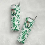 personalized boston celtics claw marks green white skinny tumbler best selling 1.webp