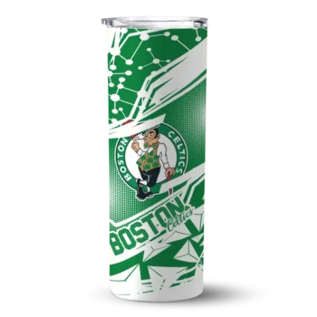 personalized boston celtics helmet clash green skinny tumbler best selling 1.webp