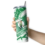 personalized boston celtics helmet clash green skinny tumbler best selling 1.webp