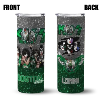 personalized boston celtics kiss band white skinny tumbler fashion forward.webp