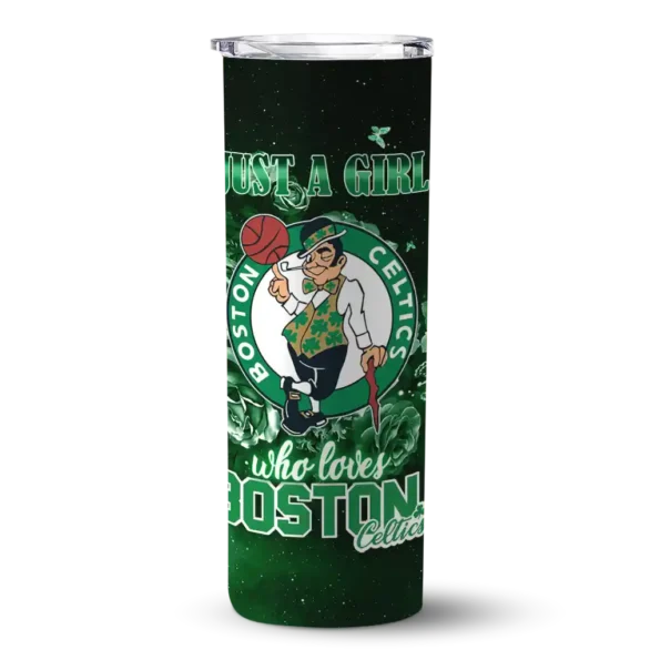 personalized boston celtics rose romance green black skinny tumbler best selling 1.webp