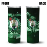 personalized boston celtics rose romance green black skinny tumbler best selling 1.webp