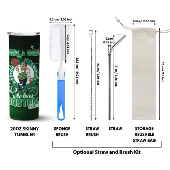 personalized boston celtics rose romance green black skinny tumbler new arrival.webp