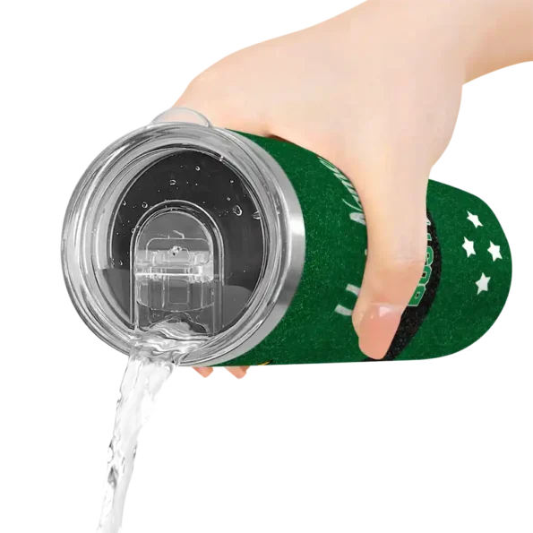 personalized boston celtics star cluster green skinny tumbler latest model.webp