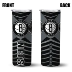 personalized brooklyn nets camo texture black skinny tumbler best selling 1.webp